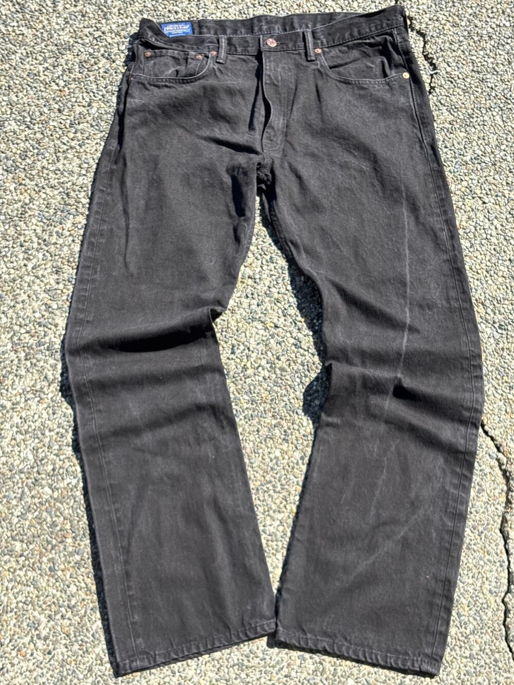 Pendleton Woolen Mills Men’s Denim 100% cotton Jeans Black Straight 38x34